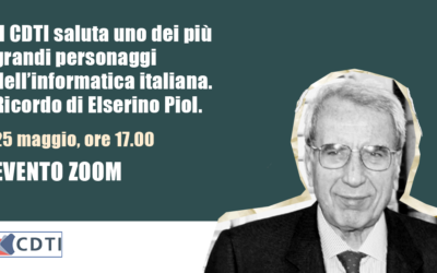 WEBINAR: Il saluto del CDTI a ELSERINO PIOL