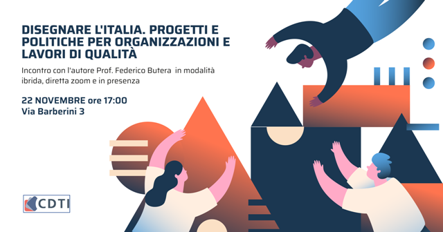 Presentazione del libro del Prof. Federico Butera “Disegnare l’Italia”