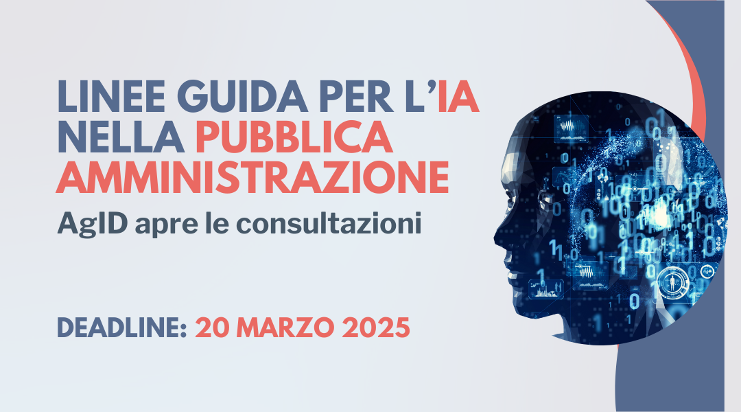 Intelligenza Artificiale nella PA: AgID apre la consultazione sulle prime Linee Guida